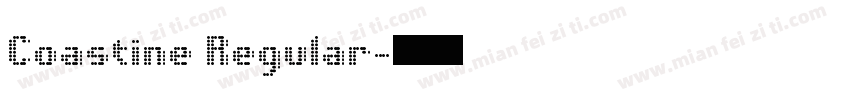 Coastine Regular字体转换